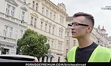 Hussies ABROAD - darling Ukrainian teenybopper tourist Anna Rey grabs slammed POV by foreign policeman